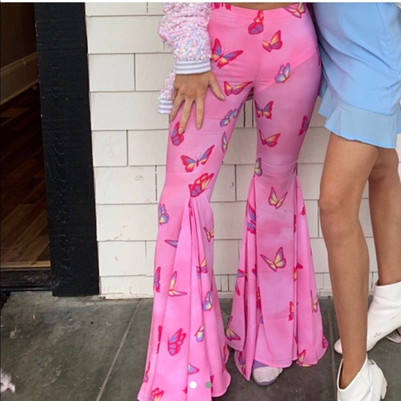 Butterfly Flare Dolls Kill Pants - Picture 2 of 2